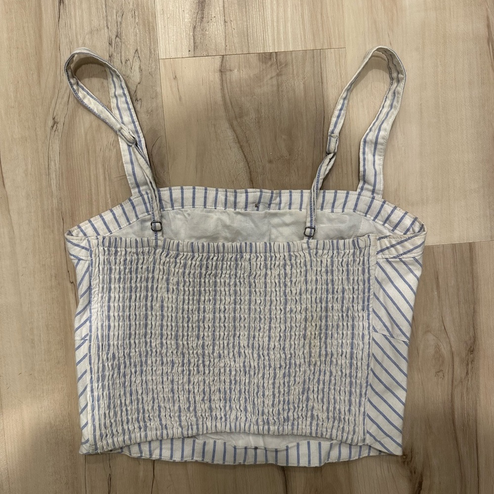 Abercrombie Linen Corset Top flattering